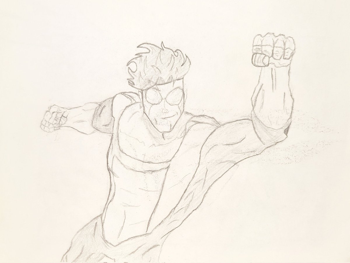 Mark Grayson- aka Invincible
Daily art #7
#Invincible #dailyart
(I drew this one outside today :/ )