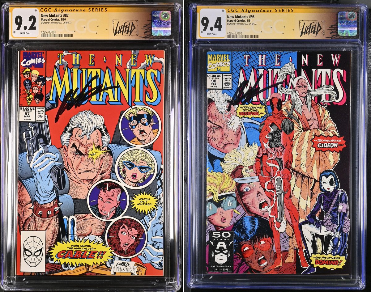 Don't forget to send your @robertliefeld books into @CGCComics for Rob's Signature Signing event. I sent these in last time and I love em! Bought em off the spinner rack 30+ years ago and never dreamed I get them signed. Thanks again Rob & more books headed your way for this one.