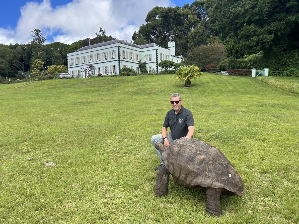 No visit to St Helena would be complete without an audience with Jonathan, the world’s oldest living land animal. 191 years of age! A true privilege to meet him. #tortoise #Sthelena