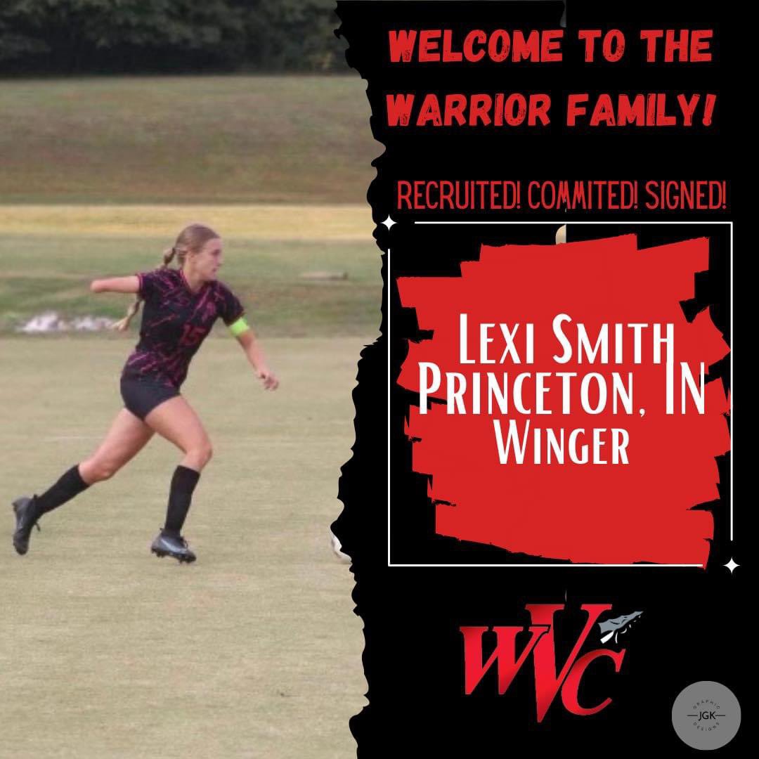 Princeton Community High School senior Lexi Smith, a four-sport (Cross Country, Soccer, Basketball and Track and Field) standout student-athlete for the Lady Tigers, has signed with the @WVCWsoccer program! @PCHSTigers #pdcprepsports