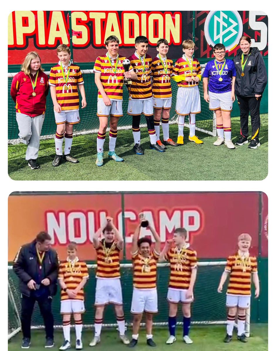 Double Cup Winners 🏆 🏆! Amazing day at Doncaster Goals! Well done to both Bradford City DFC Under 16s teams! Ambers & Blues both South Yorkshire Ability Counts Cup Winners! Premier & Championship !! Whoop 👏 #BradfordcityDFC #southyorkshireabilitycounts #wewonthecup