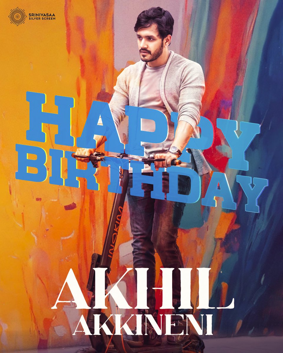 Happiest Birthday to the Energetic Actor, & Handsome @AkhilAkkineni8🎂🎉❤️ We wish you a Blockbuster year ahead! Can't wait for your next adventure❤️‍🔥 #HBDAkhilAkkineni