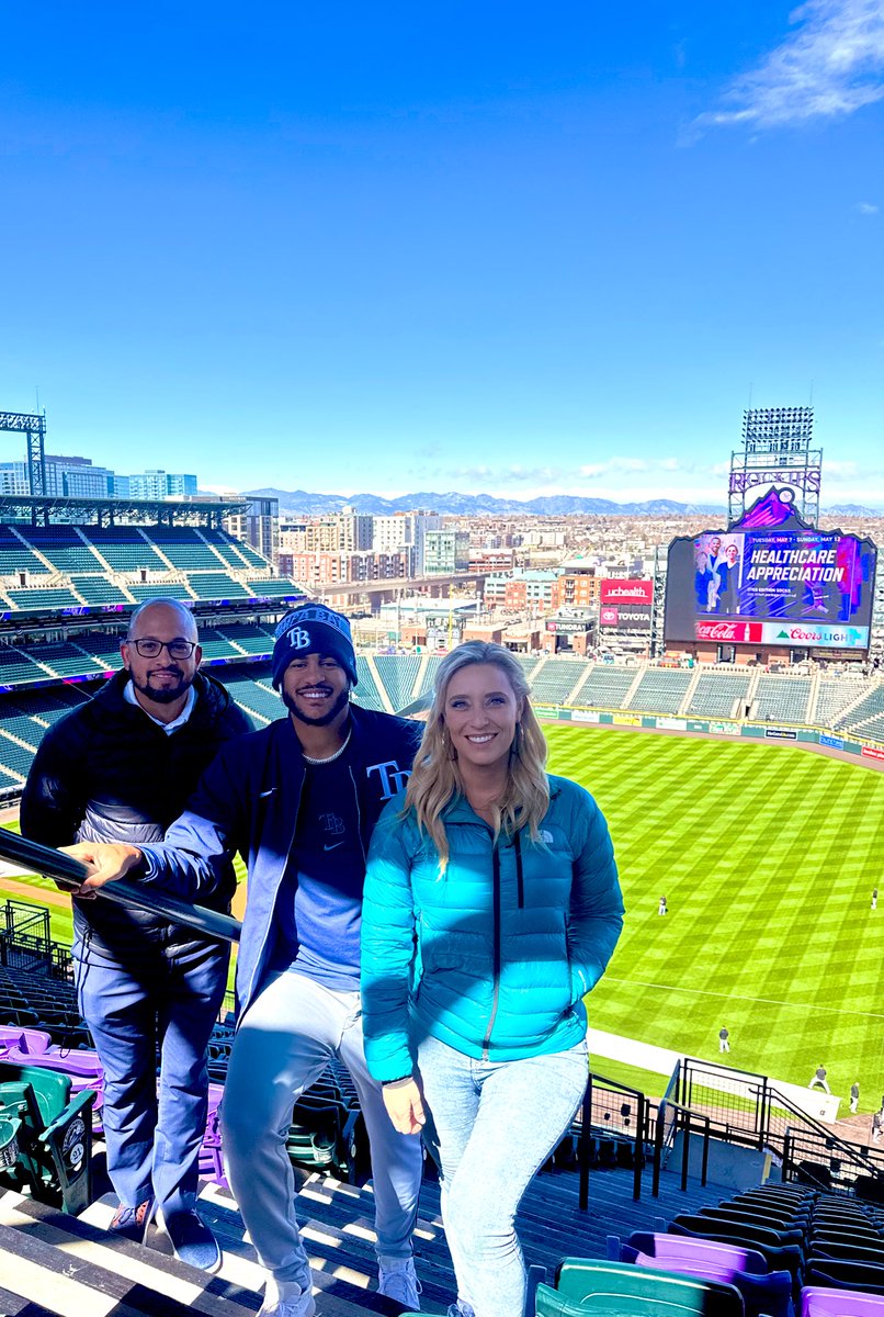 An adventure to the top of Coors Field, to the Purple Row seats, AKA, the mile high seats, with Jose Siri. Spoiler: he was not scared for a second. Apparently @DougWaechter10 & I are just babies with height.