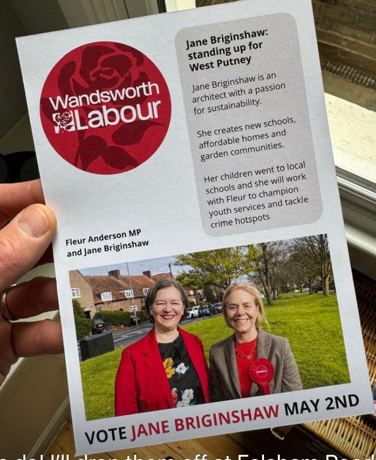Great to launch the West Putney Ward by-election campaign with Jane Briginshaw. I have known Jane for many years - she will be a fantastic councillor with Cllr Jeremy Ambache. #VoteJaneBriginshaw #VoteLabour #Putney