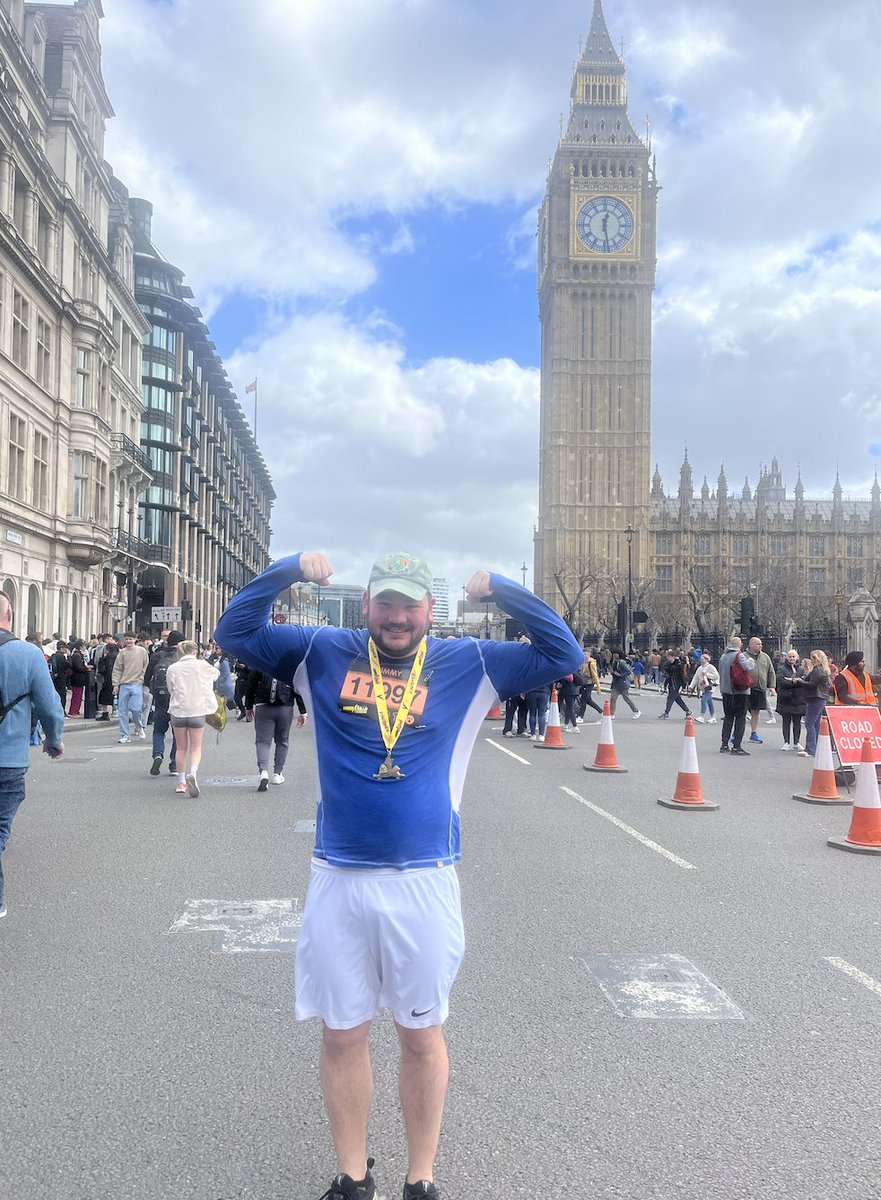 Metronomic pacing despite Strava being miles out - just glad to have got round all 13.1 miles of my first ever half-marathon. Thank you *so much* to everyone who sponsored, cheered and messaged - it really was the only thing keeping me going in places. #llhm