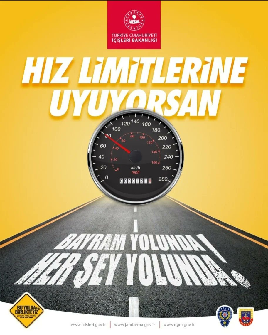 🚗🚦Sevdiklerimize sağlıkla kavuşacağımız mutlu bir bayram geçirmek için; 📌Trafik kurallarına uyalım, 📌Hız limitlerini aşmayalım, 📌Emniyet kemerimizi mutlaka takalım, 📌Araç kullanırken telefonla konuşmayalım. Bu bayram, sevdiklerimize sağlıkla kavuşmanın mutluluğunu,…