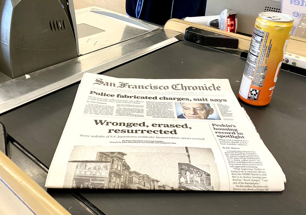 Had to get the print edition today … But all subscribers can read the digital version of our Japantown “wronged, erased, resurrected” project ⬇️ sfchronicle.com/projects/2024/… With devastating storytelling, new data, the @sfchronicle’s complicity, perseverance and manga animation 🎌