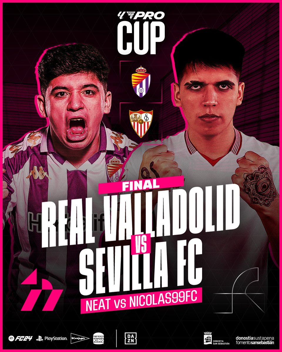 Winner. Takes. All! 🏆 @Neat11O 🆚 @Nicolas99fc in the @LALIGA_FCPro Cup Final 🇪🇸 Watch all the action 👉 twitch.tv/easportsfc