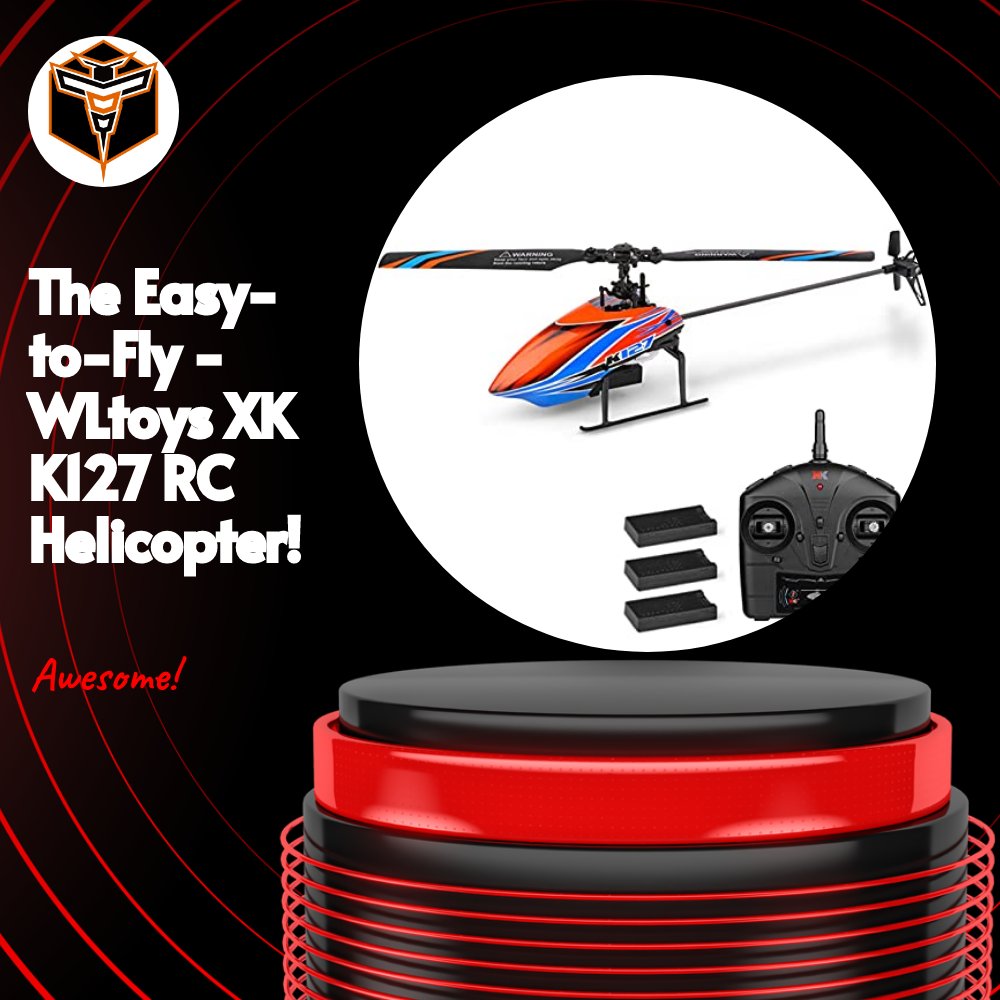 AltoneTech's tweet photo. The Easy-to-Fly - WLtoys XK K127 RC Helicopter! https://t.co/Zv6i3w5FHq #AlToneTech #WLtoys #K127 #RemoteControl #Logie #ad https://t.co/DPNix6A4Qu