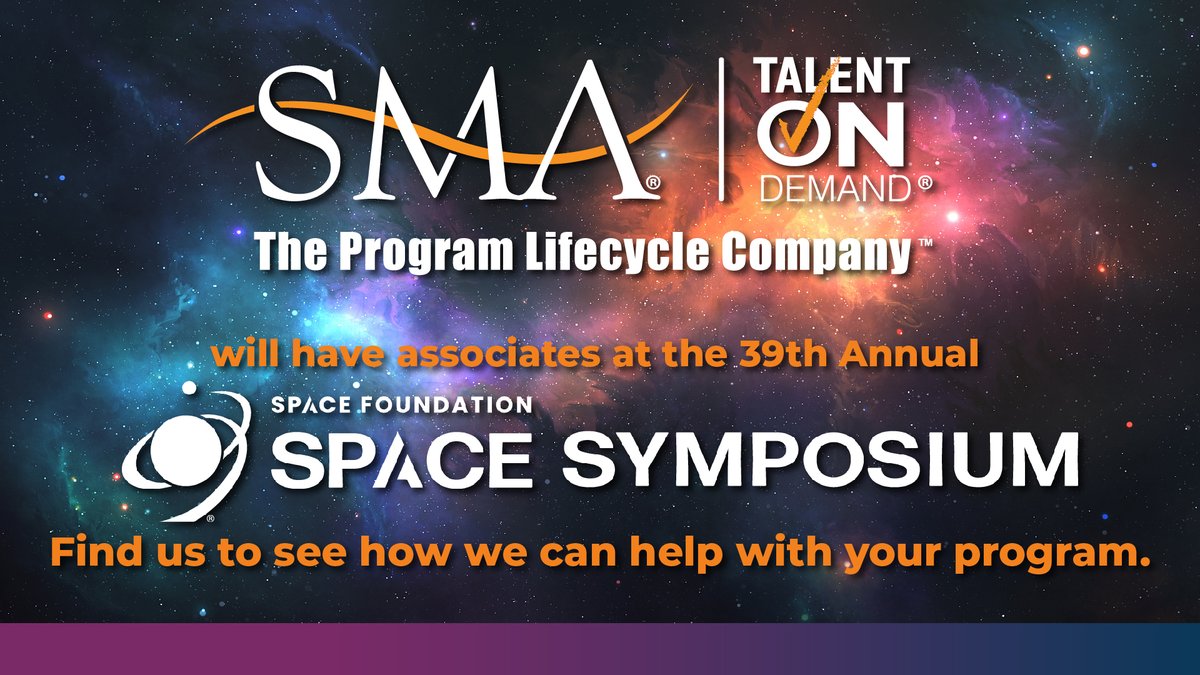We're looking forward to the Space Symposium this week. It's going to be out of this world!

#SpaceSymposium2024 #Space #Aerospace