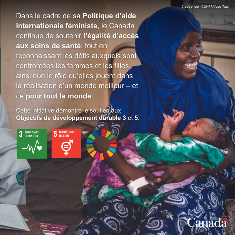 DevCanada's tweet photo. Cette année, le thème de la #JournéeMondialeDeLaSanté « Notre santé, nos droits » a été choisi pour défendre le droit de chacun et chacune, partout dans le monde, à accéder à des services de santé de qualité.  

Découvrez ce que fait le Canada pour soutenir la #SantéMondiale ⬇️