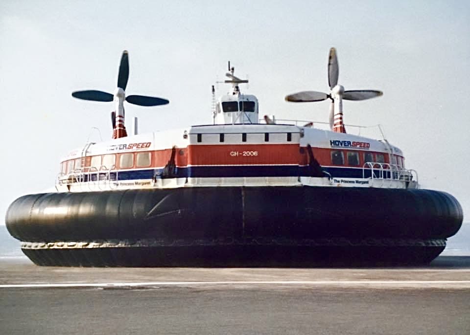 Apart from the Jetfoil this was the most exciting way of crossing the Channel from Kent to France. Hoverspeed ‘The Princess Margaret’ Drove my Ford Orion on board. Incredible engineering.