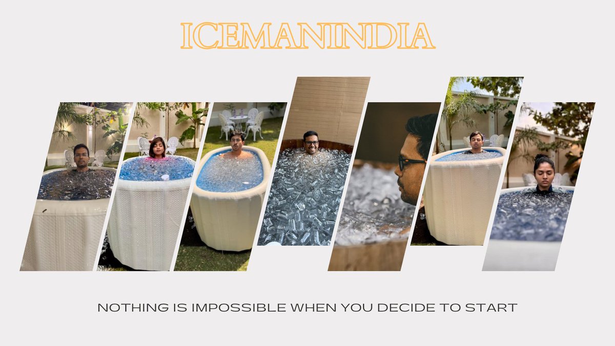 Nothing is impossible when you decide to start.

#icebath #icemanIndia #coldplunge