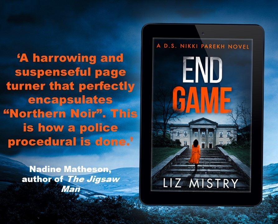 Northern Noir
END GAME 99p/99c till April 30
A DS NIKKI PAREKH Police Procedural novel set in Bradford
@AudLinton  @HQstories  
#kindle #kindledeals #crimefictionbooks #kindlereads
AMAZON USA amzn.to/48sTisF
AMAZON UK amzn.to/3T6VYru