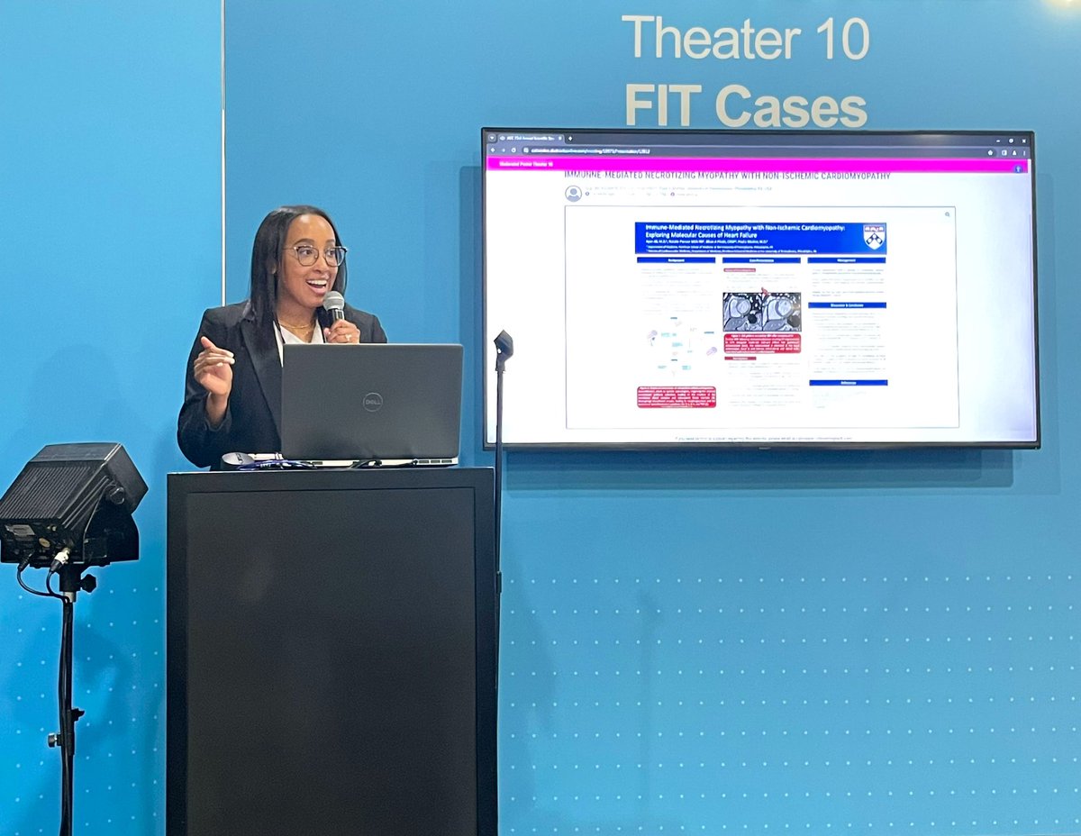 Day 1 of #ACC24 was a success! Presented our abstract alongside @Paul_J_Mather, backed by the incredible support of @PennIMResidents and @PennCVFellows in the crowd. Here's to the first of many presentations!