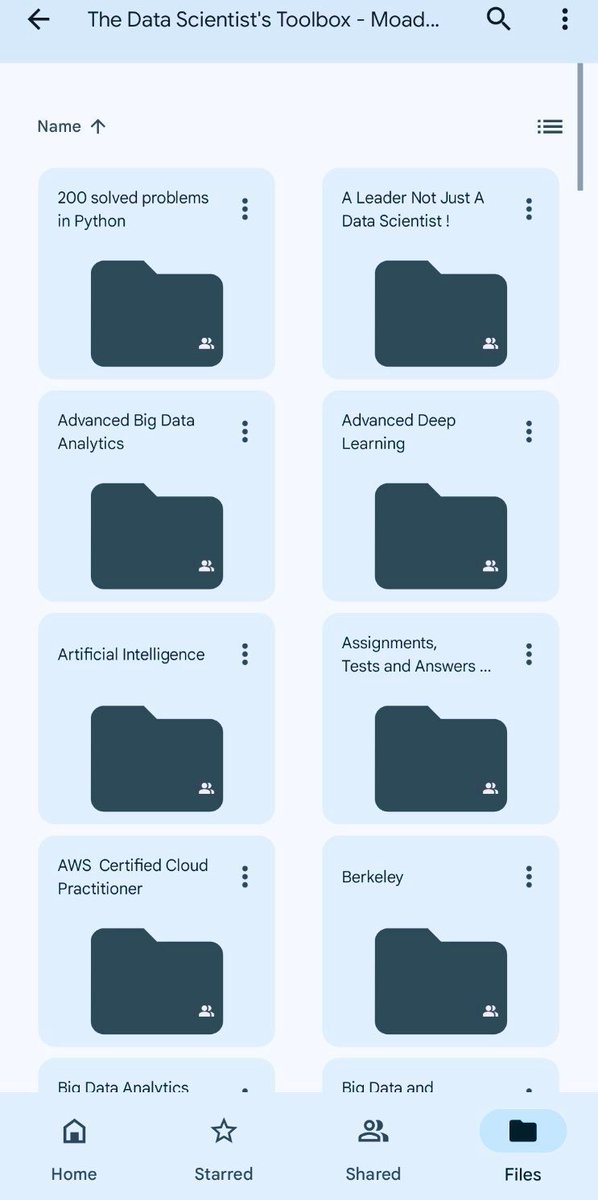 alifcoder's tweet image. Forget about paid courses here I’m giving you free courses:👇

Worth $1000 for 24hrs it’s FREE.

- Data Science
- Python
- Artificial Intelligence
- AWS Certified
- Cloud
- BIG DATA
- Data Analytics
- MBA
- Machine Learning
- Ethical Hacking

To get, just
1) Like and Repost
2)…