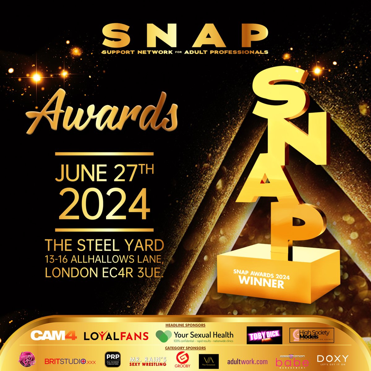 The guestlist for the 2024 SNAP Awards opens tomorrow at 10am. The venue capacity is 1100, so we are offering SNAP members who wish to attend, 7 days priority reservation. Non members are welcome apply from April 15th. You can apply for SNAP membership at snaptogether.co.uk