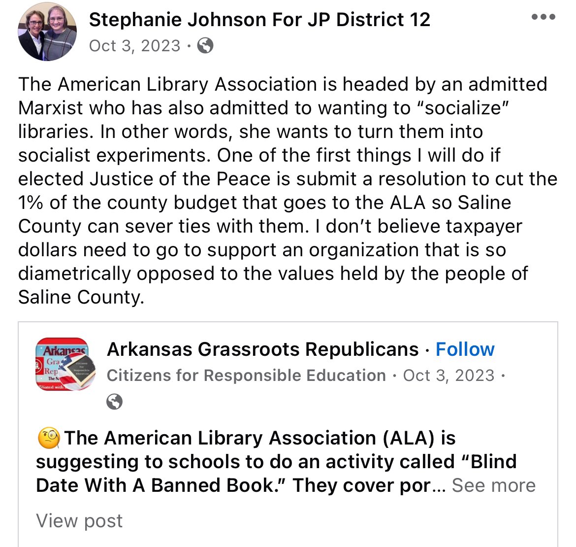 Yup. It’s official. JP Stephanie Johnson is cray cray, y’all. “Marxist” “Social experiments” Where’s the fucking tin foil hat???