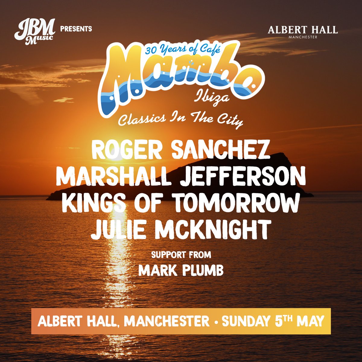 FOUR WEEKS TO GO 🎶🎉 We are bringing our 30th birthday celebrations to the Albert Hall in Manchester in just a few weeks time for a MASSIVE classic Mambo's party on bank holiday Sunday 5th May! See you there! Tickets selling fast - bit.ly/CafeMambo2024 🎟️