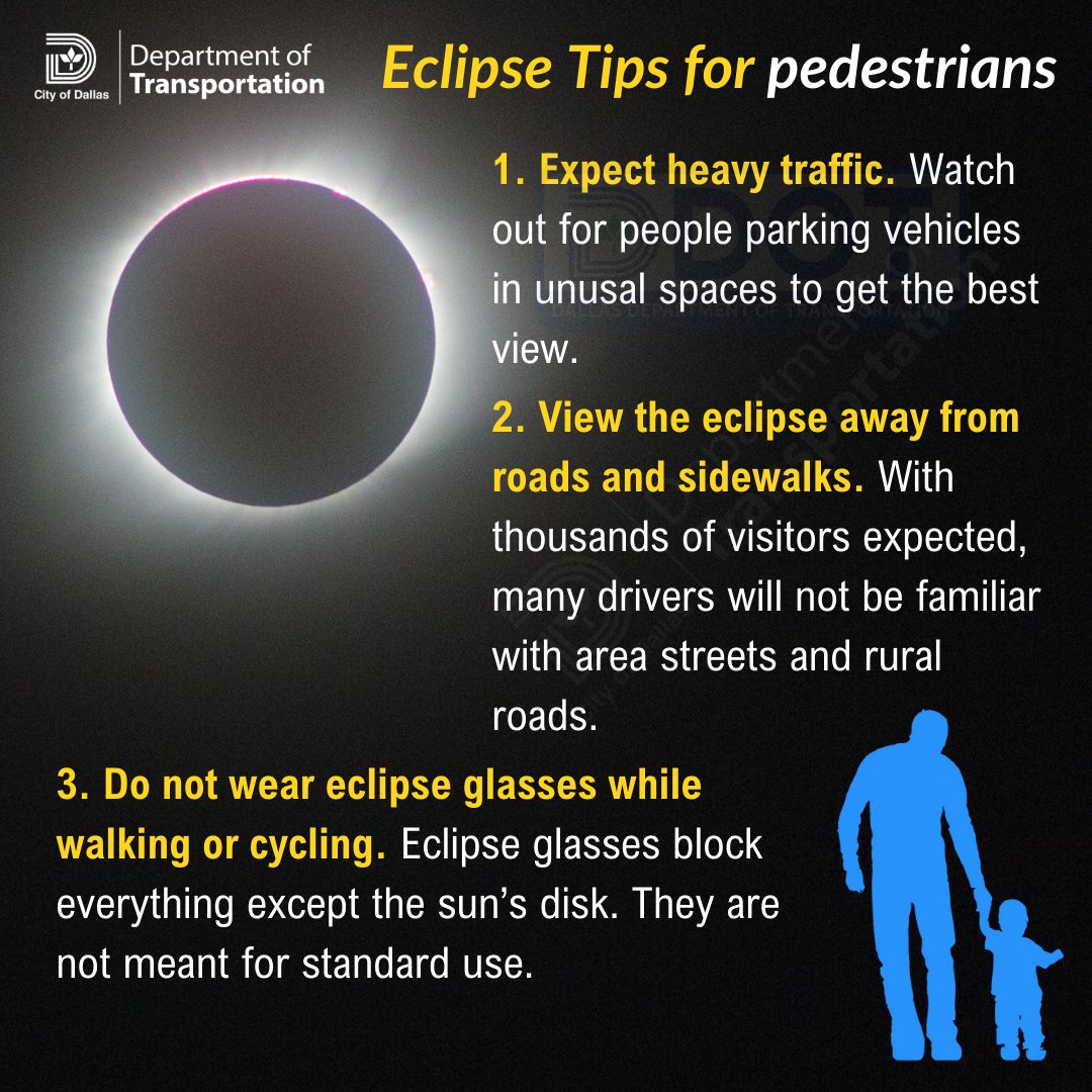 Stay safe during the solar eclipse! Pedestrians and drivers, here are some essential tips to navigate the roads and sidewalks during this celestial event. #solareclipsesafety🚗🚶‍♀️