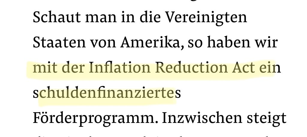 Astonishing and embarrassing to see the German finance minister @c_lindner trumpet that the IRA was debt financed which is simply not true. What an ignorant fool who should not be in charge of the public finances of Europe’s largest economy.