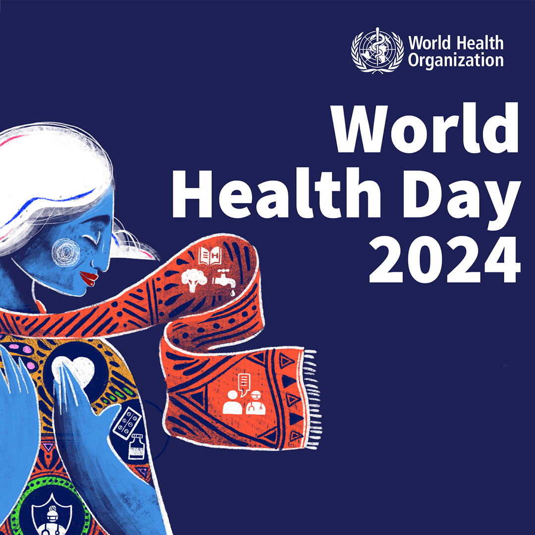 Today is #WorldHealthDay. We join others in raising awareness and commitment to addressing health challenges around the globe and to support better health in ourselves and our communities. Better health relies on all of us.