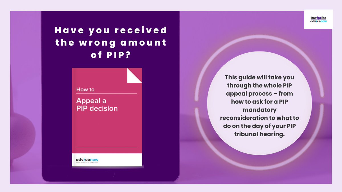 If you have recently applied for Personal Independence Payment & didn’t receive what you are entitled to, you’re not alone. Our guide ‘Appeal a PIP decision’ explains how to challenge the decision & successfully argue your case ↘️ shorturl.at/nouC0 #PIP #Benefits