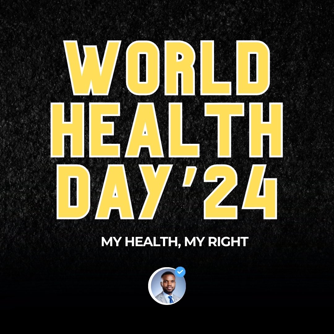 It is #WorldHealthDay2024

Understand this:
🎯It is your right to be healthy
🎯It is your right to receive the best healthcare possible
🎯It is your right to know the name of the medicines entering your body 
🎯it is your right to enjoy my posts and ask questions