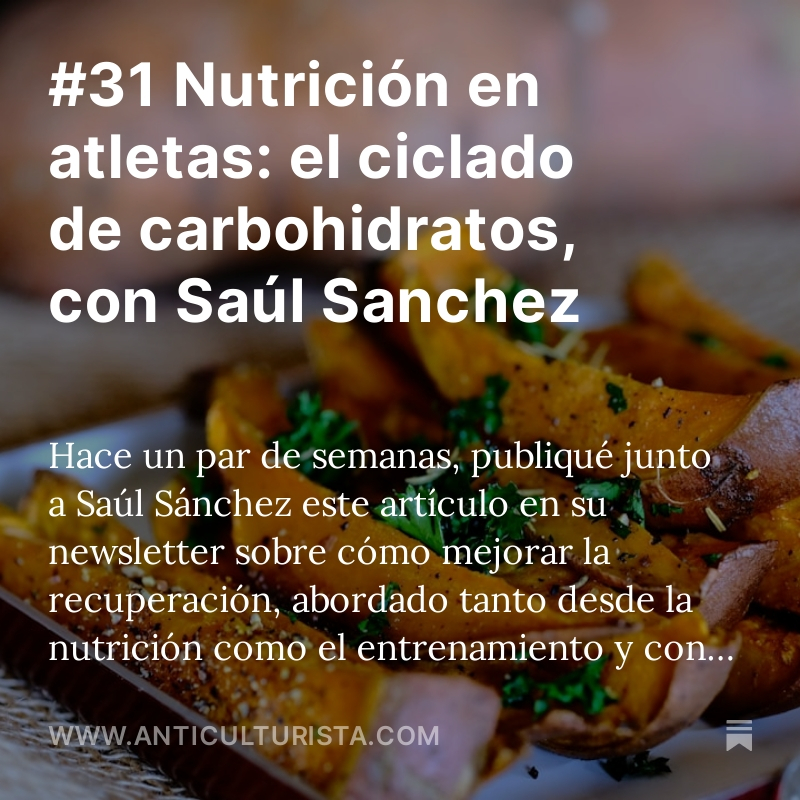 @SaulNutri 1) Simplifica Increíble ver qué sencillos son la nutrición y el entrenamiento de Saúl. Una alimentación destinada a nutrir el cuerpo y sostener la actividad física. Un entrenamiento enfocado en fortalecer los grandes patrones de movimiento.