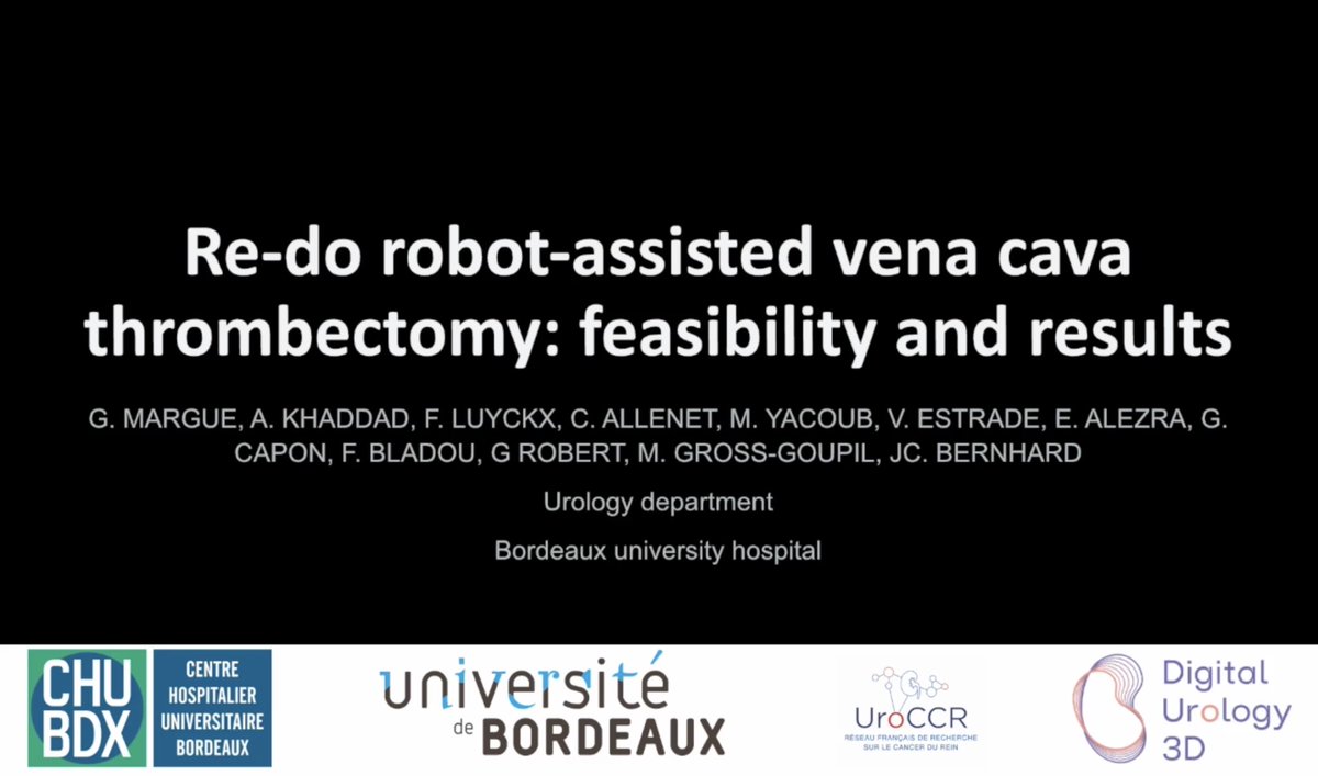 Productive day3 at #EAU24 with a really nice program, a lot of @uroccr studies and the opportunity to present our series of ambulatory/ERAS RAPN, urinary fistulas risk factors and our case of re-do vena cava thrombectomy 🎥 @Uroweb