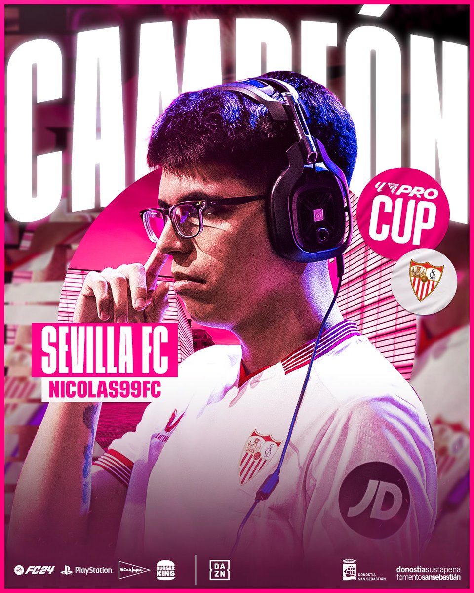 🏆 C-A-M-P-E-O-N-E-S 🏆

¡El <a href="/SevillaFC/">Sevilla Fútbol Club</a> se proclama vencedor de #LALIGAFCPro Cup 2024!

🌟 <a href="/Nicolas99fc/">nicolas99fc</a>