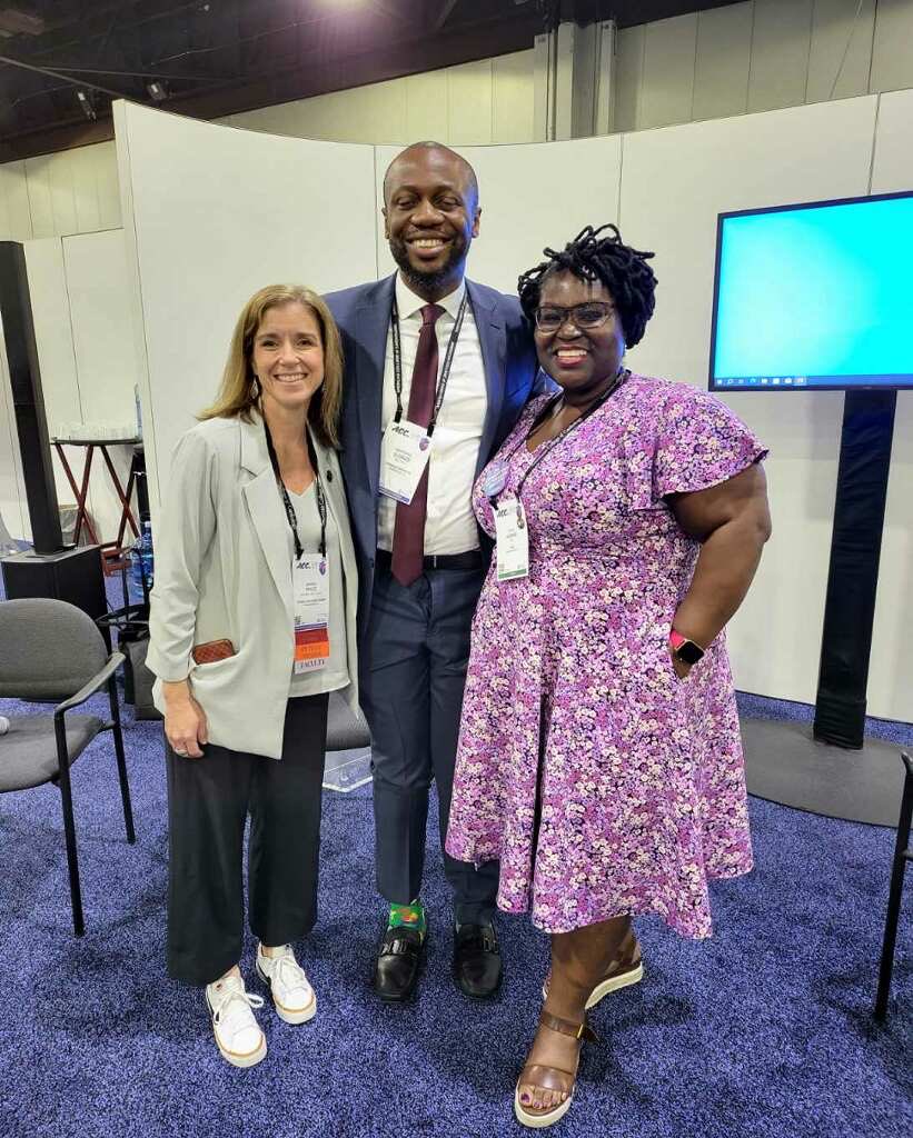 Andrea Price, RCIS, CPHQ, AACC (@andrea_price317) on Twitter photo Thank you @AkuaGAsareDanso and <a href="/Aheartdoc/">Onyedika Ilonze, MD, MPH, FACC, FHFSA</a> for the awesome workforce safety presentation in the #ACCCVT lounge Thank you @AkuaGAsareDanso and <a href="/Aheartdoc/">Onyedika Ilonze, MD, MPH, FACC, FHFSA</a> for the awesome workforce safety presentation in the #ACCCVT lounge