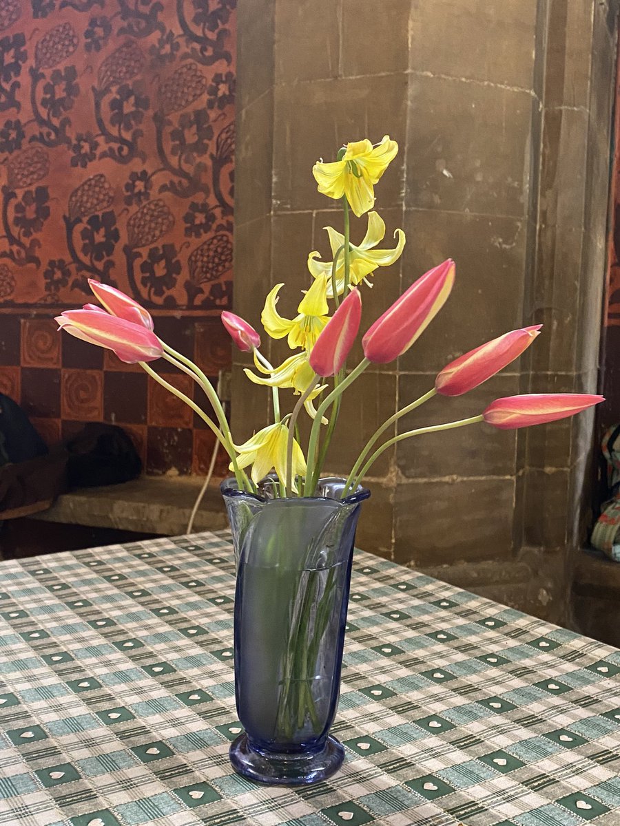 Flowers today at our glorious concert by mother and daughter pair: soprano Susan Gritton and harpist Eleanor Medcalf filling the Painted Church - and a record audience! #AllSaints