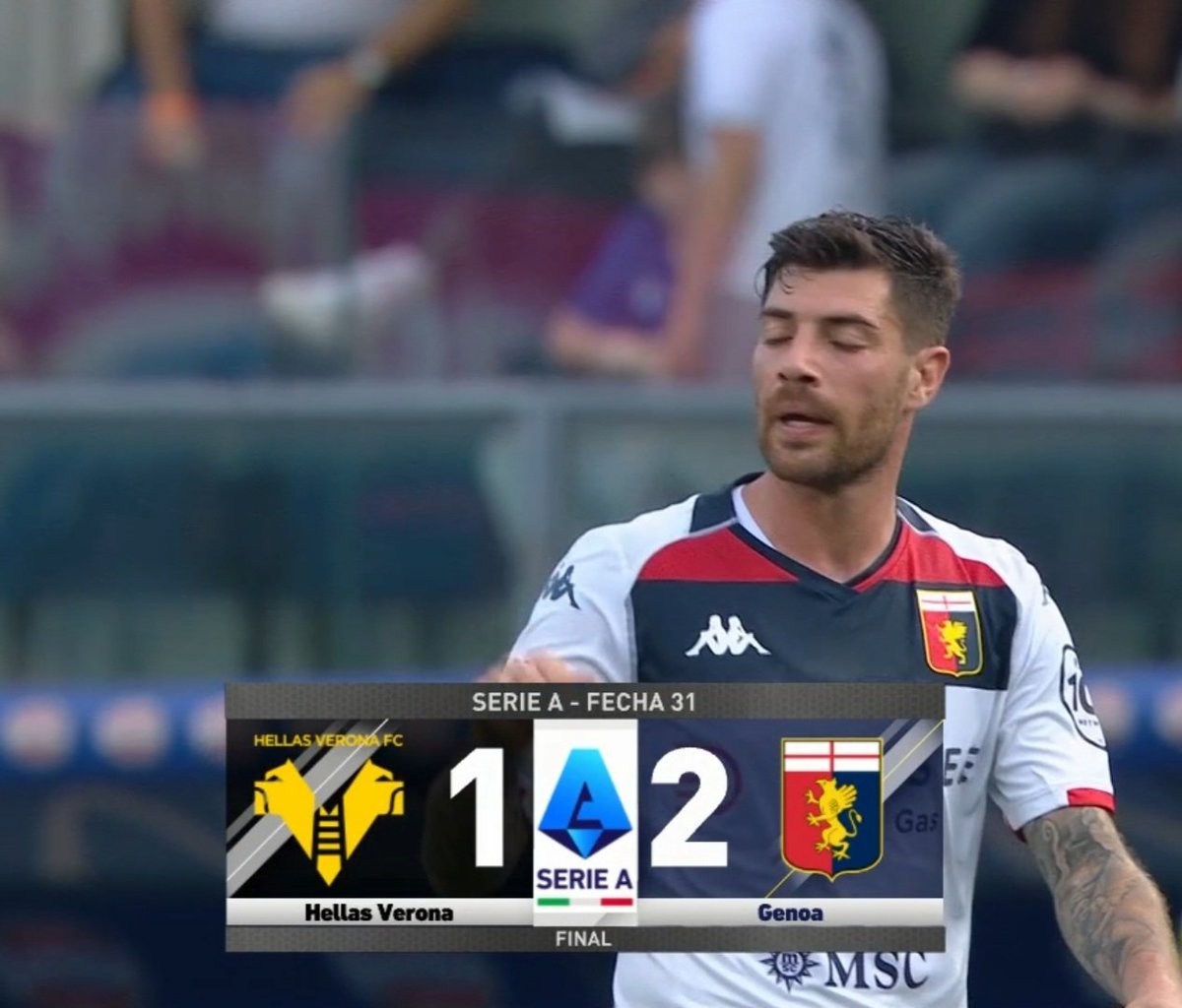 Final en el siempre hostil Bentegodi! Triunfazo de Genoa frente a Verona, dando vuelta el resultado con goles de Ekuban y Gudmundsson en el segundo tiempo.

Enorme Genoa que se asienta en la mitad de tabla y hunde a la escoria de Verona que lucha salvezza.

Forza Mágico Genoa