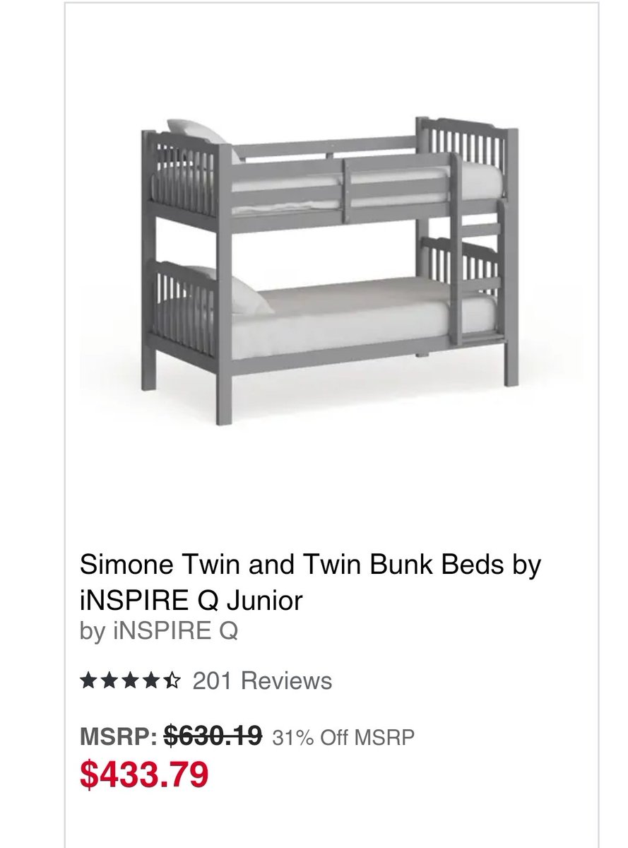 #OverstockCrazyGoodDeals    
I hope it's me because the only way I'll be able to purchase 2 of these that will provide bedding for each of the spare bedrooms that's for our granddaughter and grandsons is through generosity of others. Want to have their rooms ready for summer.