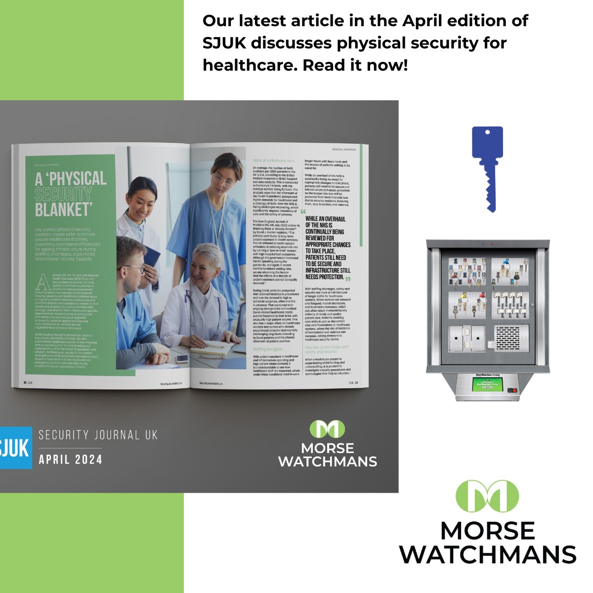 Check out our healthcare-themed access control article  A 'Physical Security Blanket' in the April edition of @SJUK @SecurityJournalUK which is out now! #PhysicalSecurity #KeyControl #AccessControl #HealthcareSecurity
hubs.li/Q02rHhXM0