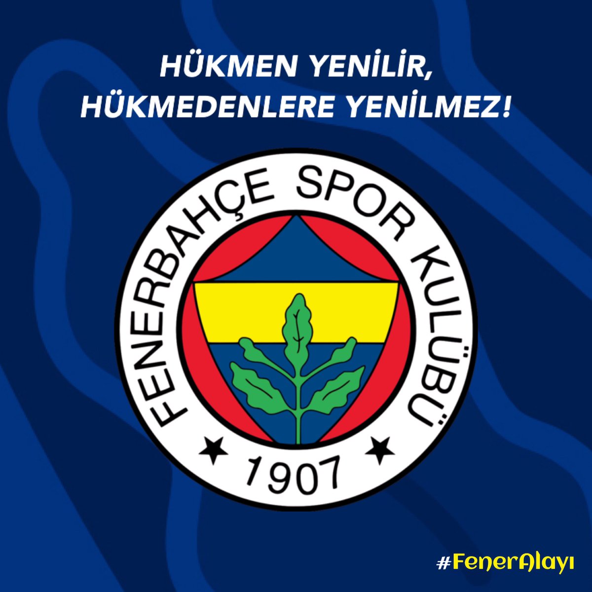 HÜKMEN YENİLİR, HÜKMEDENLERE YENİLMEZ! @Fenerbahce