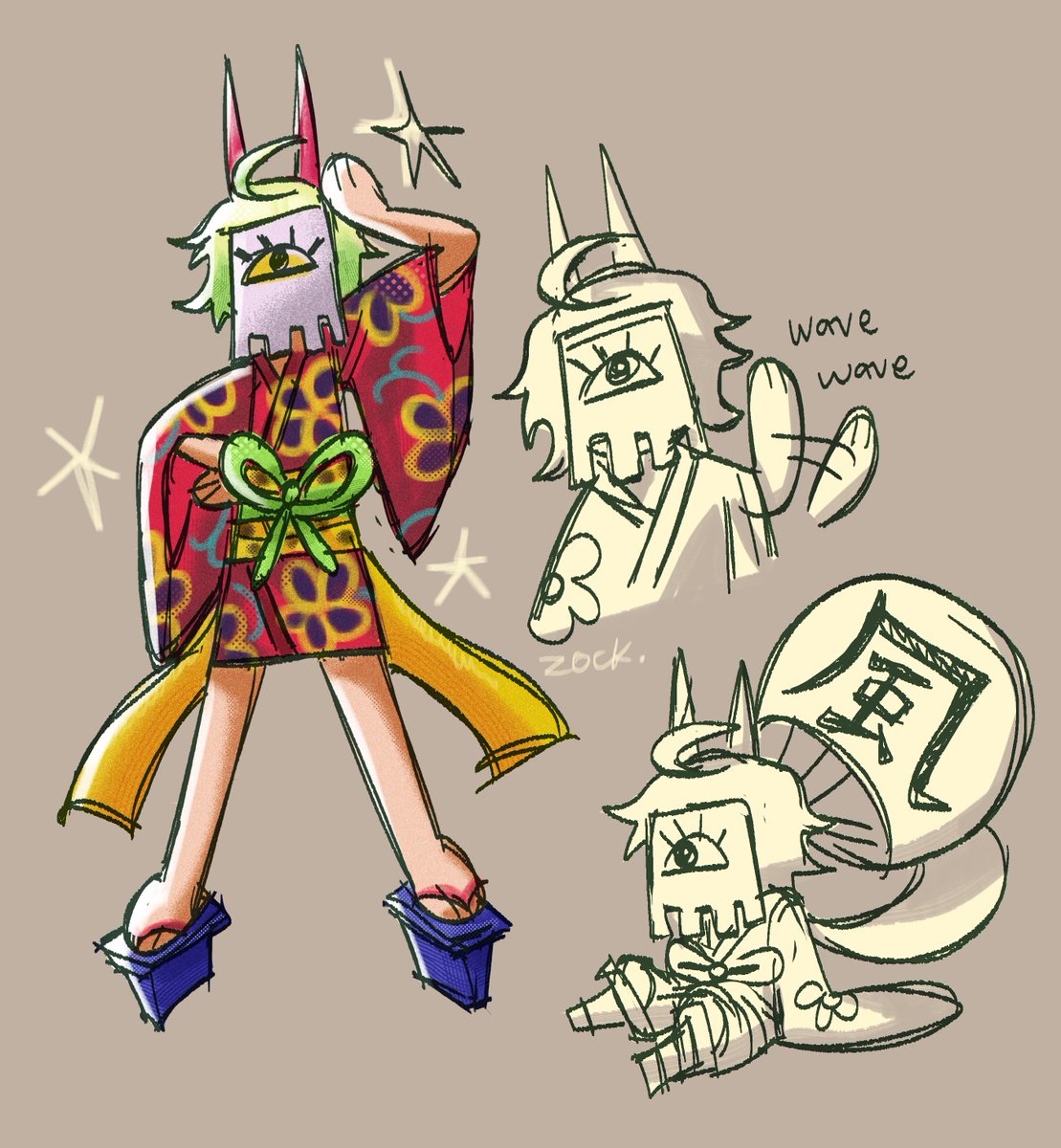 「YAYYY her design was so fun, also dont m」|sokt0pusのイラスト