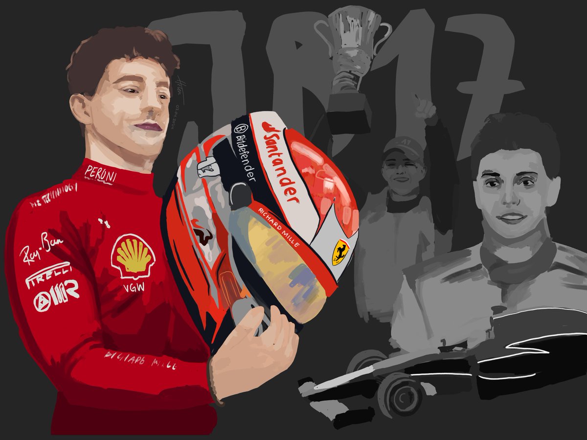 yk, artblock is not even the Problem, the problem is that i never finish any works i have started. Well i did finish this one tho because i was in a manic 3 hour art rage... 
Charles Leclerc the man you are and ofc the special helmet for susuka <3

A tribute to Jules Bianchi <3
