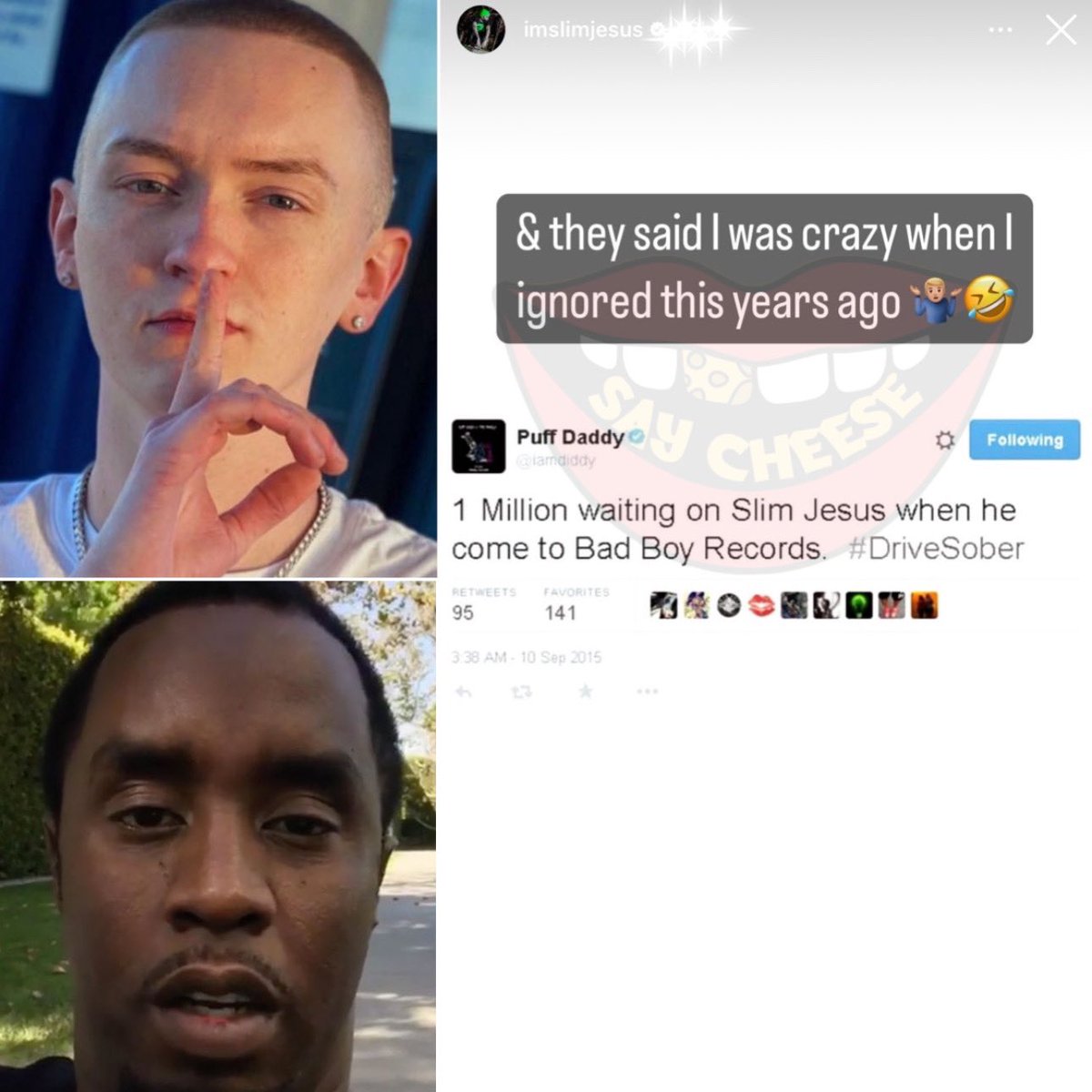 Slim Jesus reflects on Diddy offering him $1M to sign to ‘Bad Boy’ records