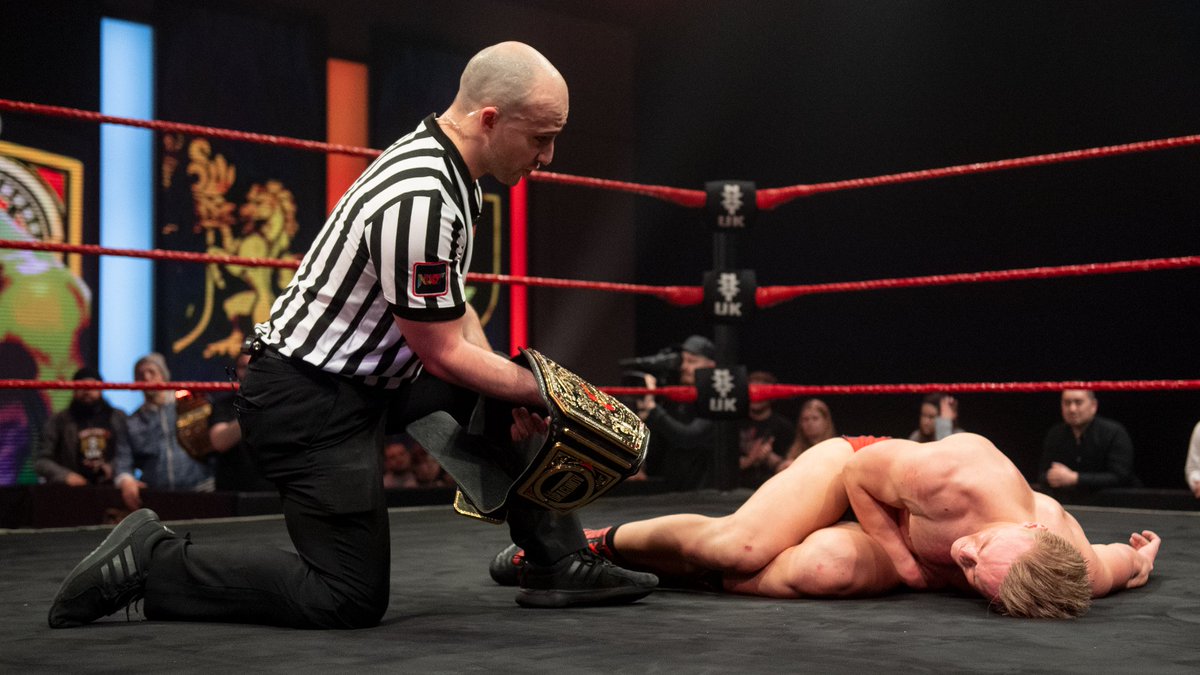 April 7, 2022: At the BT Sport Studios, @UNBESIEGBAR_ZAR defeated @roderickstrong in a hard hitting match to retain the #NXTUK Championship. 📸 WWE