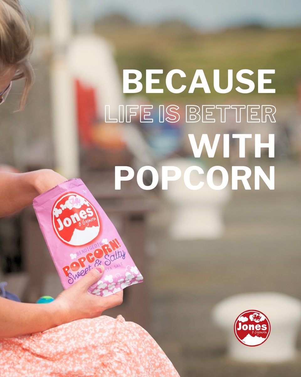 Ffaith : mae bywyd yn well gyda popcorn! Peidiwch â gwadu eich hun ddim mwy 🍿 Fact: Life is better with popcorn! Don't deny yourself any longer 🍿