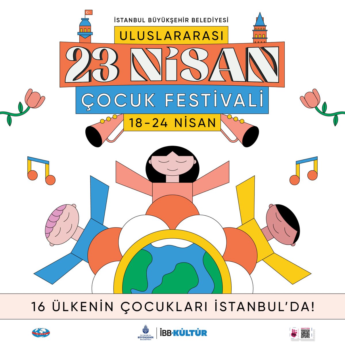 16 ülkenin çocukları 23 Nisan’da İstanbul’da. 18-24 Nisan tarihleri arasında bu yıl ilk kez gerçekleştirilecek Uluslararası 23 Nisan Çocuk Festivali, dünya genelinde 16 ülkeden çocuk halk dansları topluluğunu İstanbul’da ağırlayacak. Festival programı ve detaylı bilgi için;…