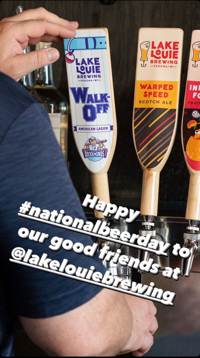 Happy #NationalBeerDay to our good friends at @lakelouiebeers