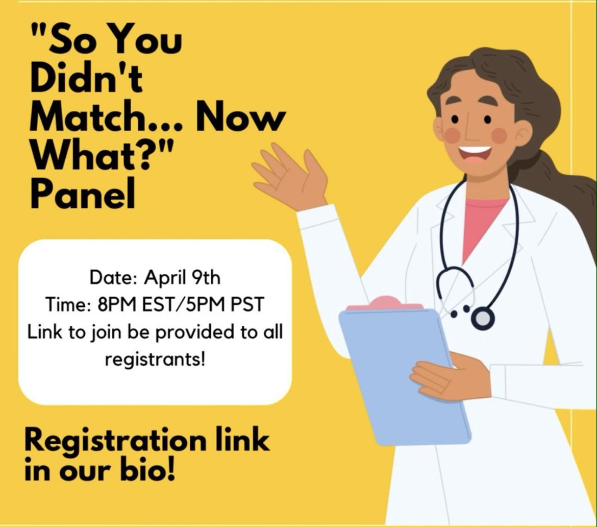 Reminder for our panel happening on 4/9 at 8/5 PST. Link to sign up is below: forms.gle/wgvmweXAx8edUN…