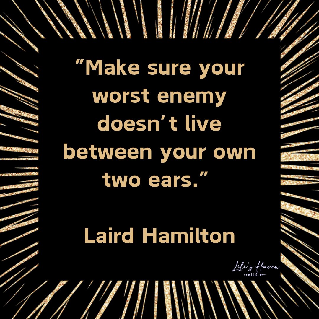 Dont be your own worst enemy!! #lairdhamilton #wisdom #realtalk #knowledge #healingjourney #LifeJourney