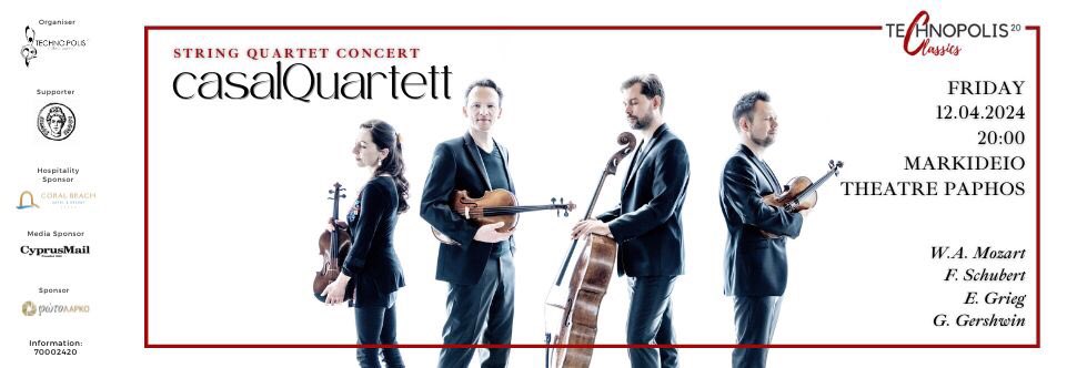 casalQuartett from Switzerland 🇨🇭 in Cyprus 🇨🇾! Not to be missed.