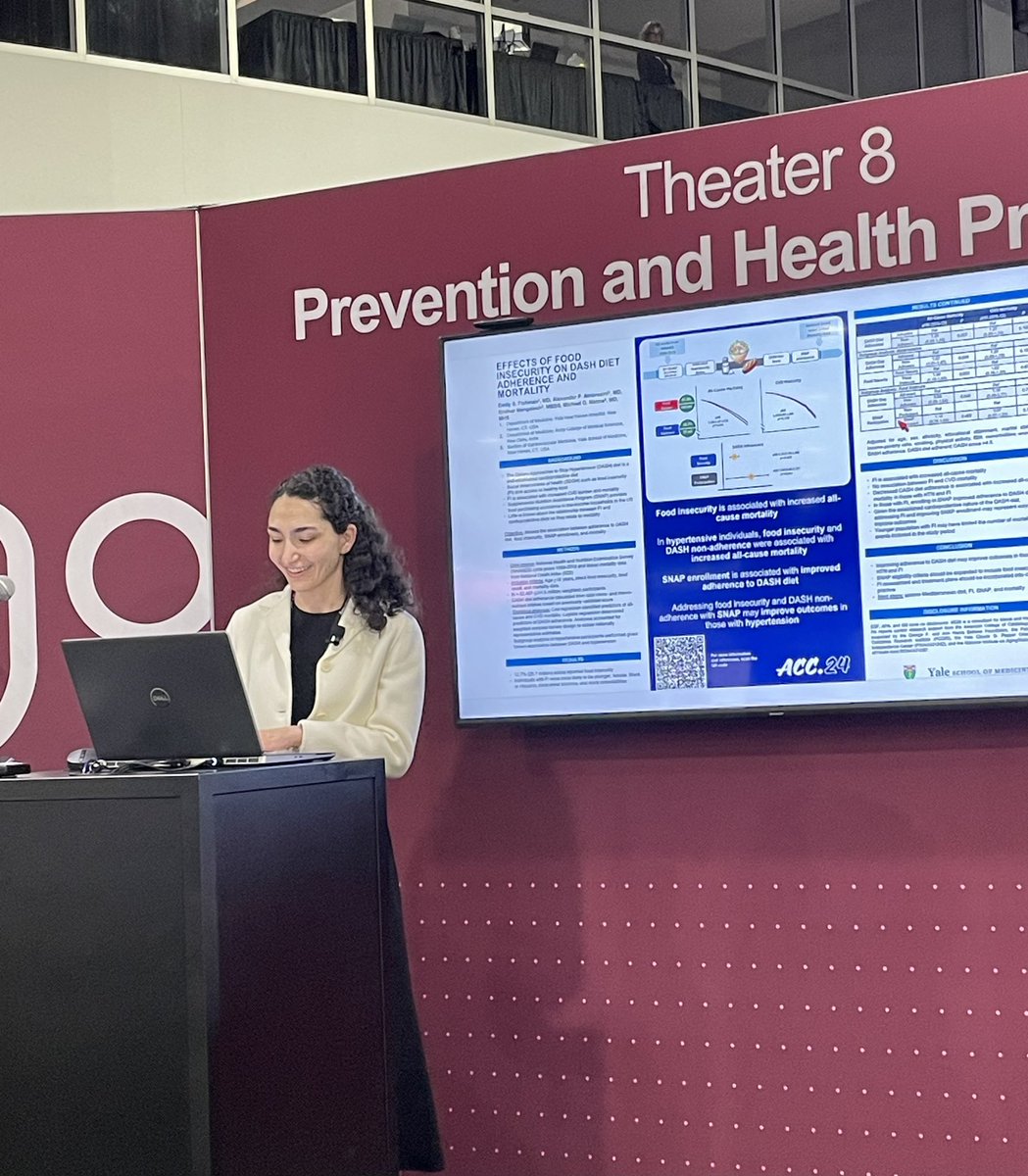 Emily Fishman (@emilyfishmanmd) on Twitter photo An honor to present at #ACC24 speaking about food insecurity and nutrition!
Thanks to the best co-authors <a href="/MichaelGNanna/">Michael Nanna</a> <a href="/AlexAmbrosiniMD/">Alexander Ambrosini</a> <a href="/s_mangalesh/">Sridhar Mangalesh</a> An honor to present at #ACC24 speaking about food insecurity and nutrition!
Thanks to the best co-authors <a href="/MichaelGNanna/">Michael Nanna</a> <a href="/AlexAmbrosiniMD/">Alexander Ambrosini</a> <a href="/s_mangalesh/">Sridhar Mangalesh</a>