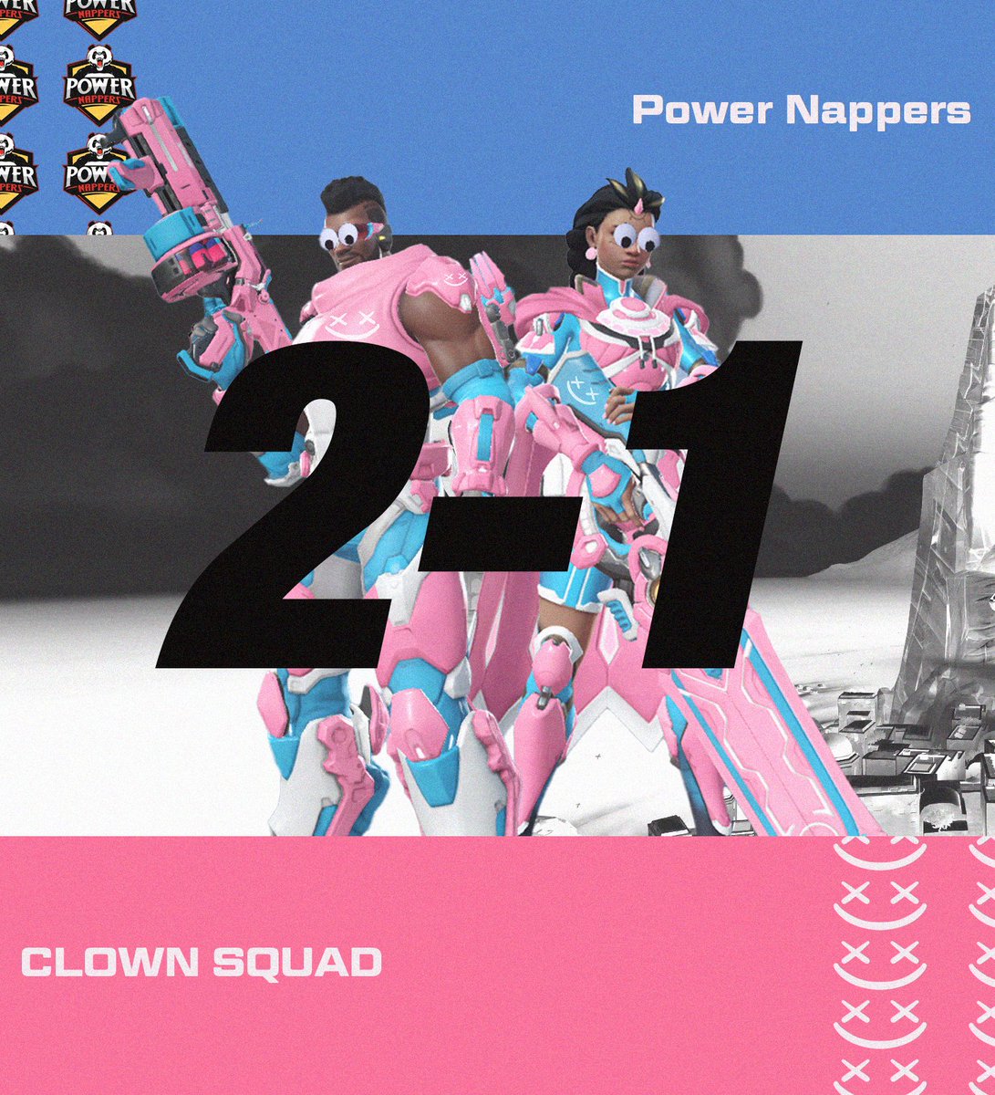 ClownSquadGG's tweet photo. 🎪WE WIN 2-1 VS @PowerNappers_OW🎪

CLOSEST GAME IN THE CIRCUS #ClownedOn🤡

Patiently waiting to see if we place TOP24🙏 https://t.co/wWgP6sH7ns