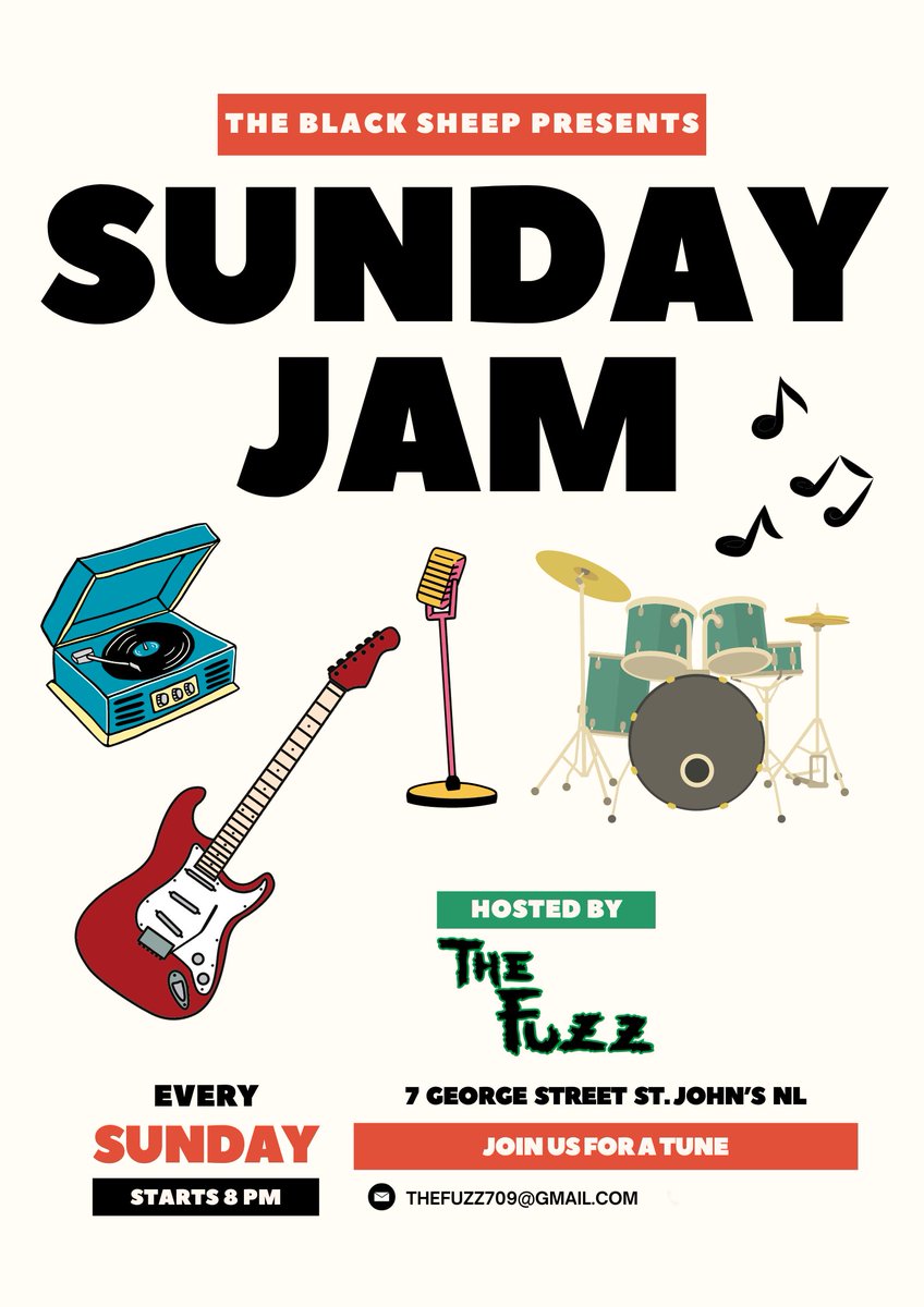 It's the Sunday Jam @ The Black Sheep hosted by The Fuzz! Doors open at 7:00, show is 8:00-11:00!